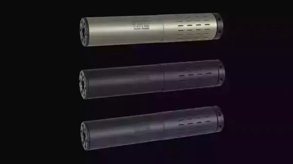 3D model SilencerCo Hybrid 46 multi caliber silencer VR / AR / low-poly