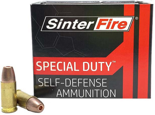SinterFire Special Duty 9mm, 100gr, Frangible Hollow Point, 20rd Box - Ammo | The Gun Shop
