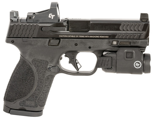 Smith & Wesson M&P M2.0 9mm, 4" Barrel, Black, Crimson Trace Red Dot, 15rd - Firearm | The Gun Shop