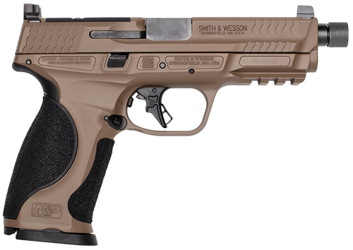 Smith & Wesson M&P M2.0 9mm, 4.63" Threaded Barrel, Flat Dark Earth, Optic Ready, 17rd - Firearm | The Gun Shop