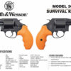 Smith & Wesson 360 Survival Kit, 357 Mag/38 Spl, 1.875" Barrel, 5rd, Safety Orange Grips, Black Frame/Cylinder, Survival Supplies