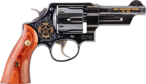 Smith & Wesson Texas Ranger 200th Anniversary 357 Magnum, 4" Barrel, Engraved w/ Gold Inlays, Walnut Grip, 6rd - Firearm | The Gun Shop