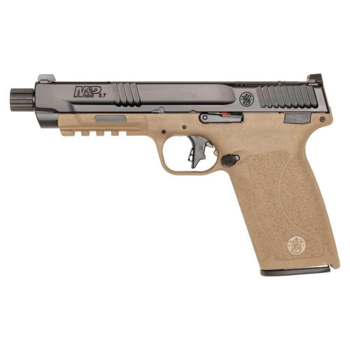 Smith & Wesson M&P 5.7x28mm, 5" Barrel, Flat Dark Earth, Black Slide, 22rd - Firearm | The Gun Shop