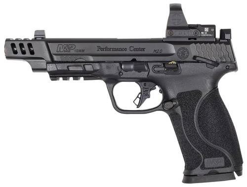 Smith & Wesson M&P M2.0 10mm, 5.6" Ported Barrel, Black, Leupold Deltapoint Pro Red Dot, 15rd - Firearm | The Gun Shop