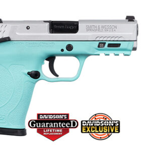 Smith & Wesson M&P Shield EZ M2.0 9mm, 3.6" Barrel, Robin Egg Blue, Silver Slide, 8rd