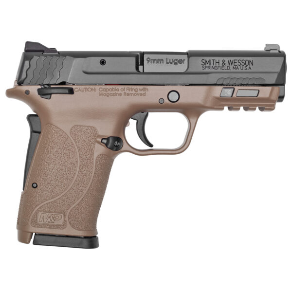 Smith & Wesson M&P Shield EZ 2.0 9mm, 3.675" Barrel, FDE Frame, Black Slide