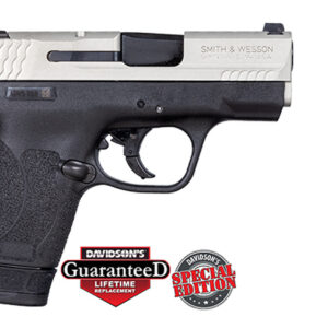 S&W M&P Shield 2.0 9mm Cerakote Shimmering Aluminum Slide, 1 7rd & 1 8rd Mag