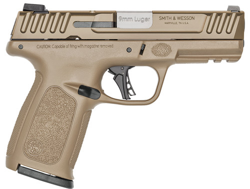 Smith & Wesson SD9 2.0 9mm, 4" Barrel, Flat Dark Earth Cerakote, SurefireEP3 Ear Protection, 16rd - Firearm | The Gun Shop