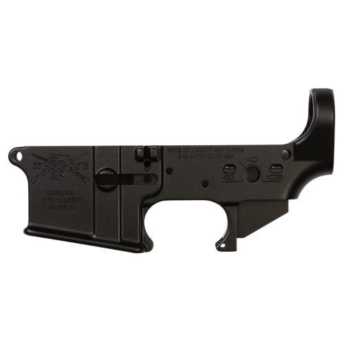 Sons of Liberty Stripped Lower Receiver, Black, Fits Mil-Spec AR-15 - AR-15 Lower Receivers | The Gun Shop