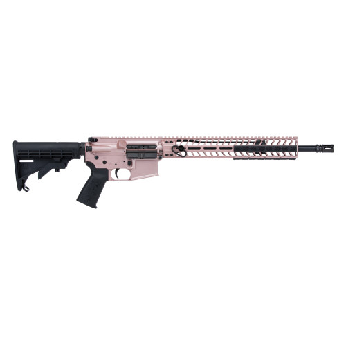 Spike's Tactical 556 223 Remington/5.56x45mm, 16" Barrel, Rose Gold Cerakote, M-Lok Rail - Firearm | The Gun Shop