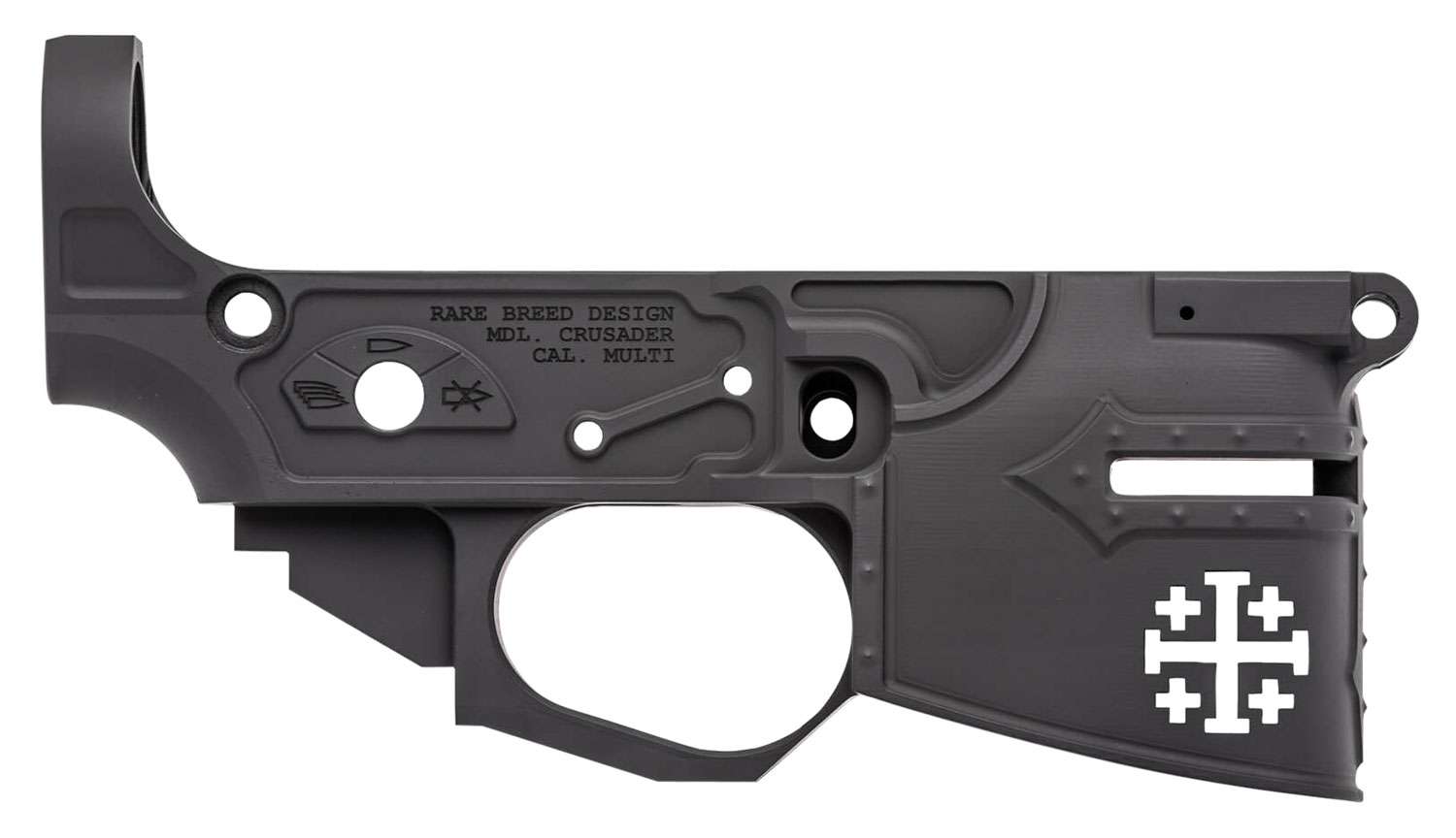Spikes STLB600 Rare Breed Crusader AR Platform Multi-Caliber Black Hard ...