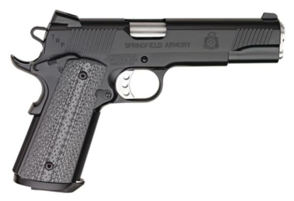Springfield 1911-A1 Tactical Response Loaded .45 5" Black Armory Kote, Trijicon Night Sights