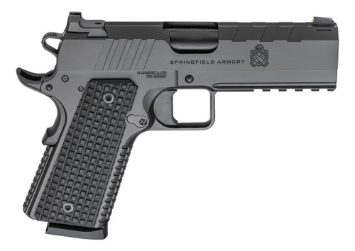 Springfield Emissary 1911 Commander 45 ACP, 4.25" Barrel, Black Cerakote, G10 Grip, 8rd - 1911 Guns | The Gun Shop