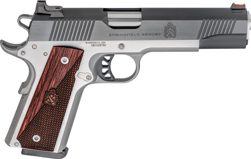 Springfield 1911 Ronin 10mm, 5" Barrel, Blued Slide, Steel Frame, Wood Grip, 8rd - 1911 Guns | The Gun Shop