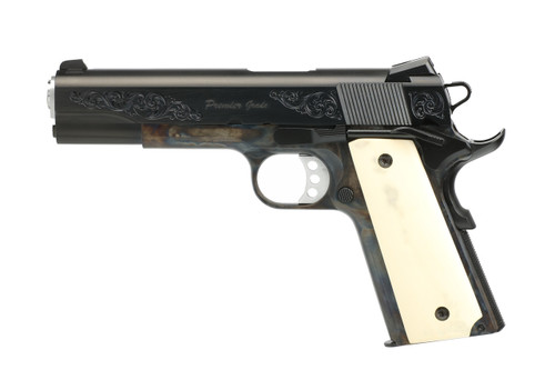 Springfield Garrison Lipsey's Exclusive 45 ACP, 5" Barrel, Case Hardened Frame, Engraved Slide, American Holly Wood Grip, 7rd - 1911 Guns | The Gun Shop