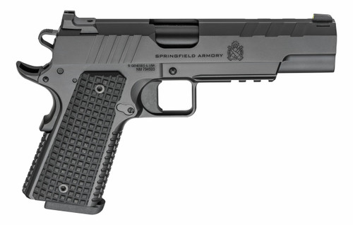 Springfield Emissary 1911 9mm, 5" Barrel, Black Cerakote, G10 Grip, 8rd - 1911 Guns | The Gun Shop