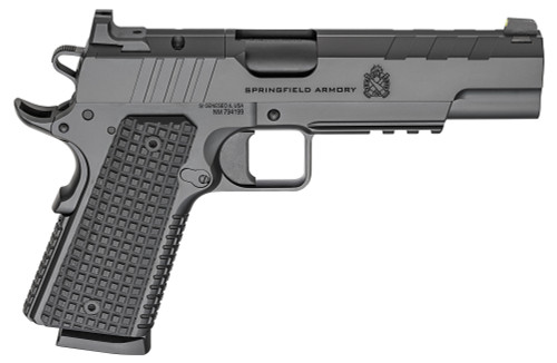 Springfield Emissary AOS 9mm, 5" Barrel, Black Cerakote, G10 Grip, 9rd - 1911 Guns | The Gun Shop