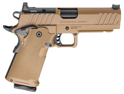 Springfield Prodigy 9mm, 4.25" Barrel, Coyote Brown Cerakote, Optic Ready, MS, 10rd - 1911 Guns | The Gun Shop