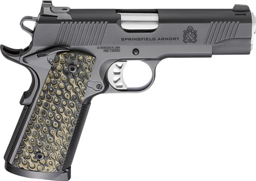 Springfield 1911 TRP 45 ACP, 4.25" Barrel, Black Cerakote, G10 Grips, 3x8rd Mags - 1911 Guns | The Gun Shop