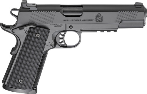 Springfield 1911 TRP 45 ACP, 5" Barrel, Black Cerakote, G10 Black Grips, 3x8rd Mags - 1911 Guns | The Gun Shop