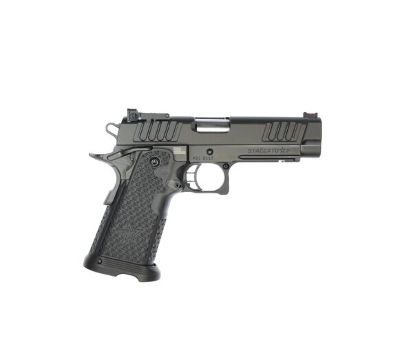 Staccato P 9mm, 4.4" Bull Barrel, SS Barrel, Dawson Precision FO Front, DLC, 20rd