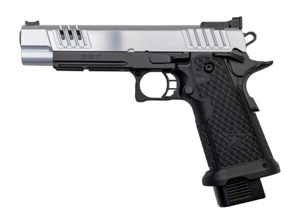 Staccato XL 9mm, 4.4" Bull Barrel, G2, Dawson Fiber Optic, SS Slide, DLC Barrel, Black, 17rd/20rd