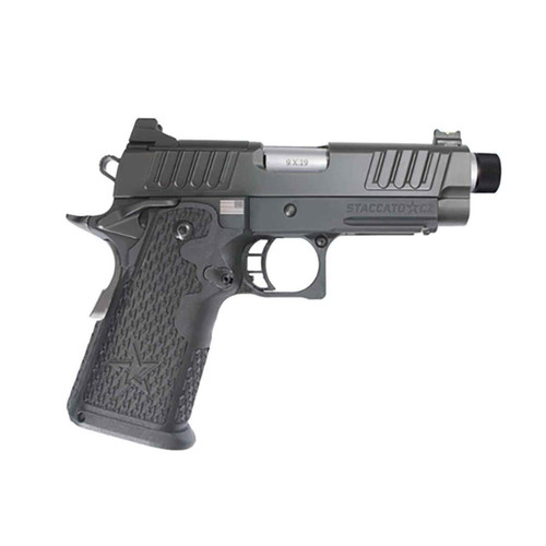 Staccato 2011 C2 9mm, 3.9" Stainless Threaded Barrel, Optic Ready, 16rd - 1911 Guns | The Gun Shop