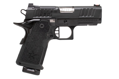 Staccato CS 9mm, 3.5" Barrel, Flat Trigger, Black, 16rd - Firearm | The Gun Shop