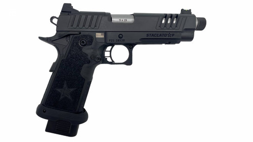 Staccato 2011 Staccato P 9mm, 5" Stainless Threaded Barrel, Optic Ready, Black, 17rd - 1911 Guns | The Gun Shop
