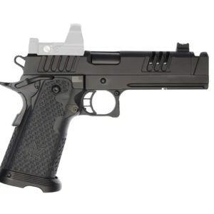Staccato XC 9mm, 5" FlaTec Barrel, Dawson Fiber Optic Sights, DLC, 17rd/20rd