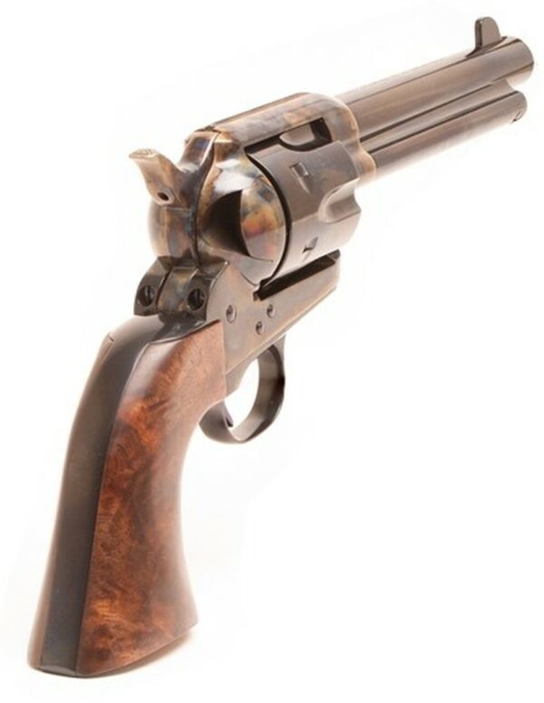 Standard Mfg Single Action Revolver 45 Colt 4.75" Barrel, Blue/Case Hardened, Walnut 1 Pc Grip