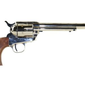 Standard Mfg Single Action Revolver 45 Colt 7.5" Barrel, Nickel Plated, Walnut 2 Pc Grip