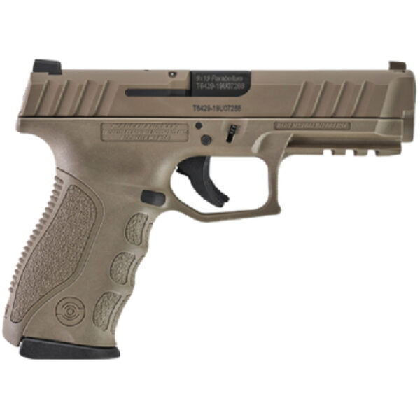 Stoeger STR-9 9mm, 4.17" Barrel, 3x Backstraps, Paddle Holster, FDE, 3x15rd Mags