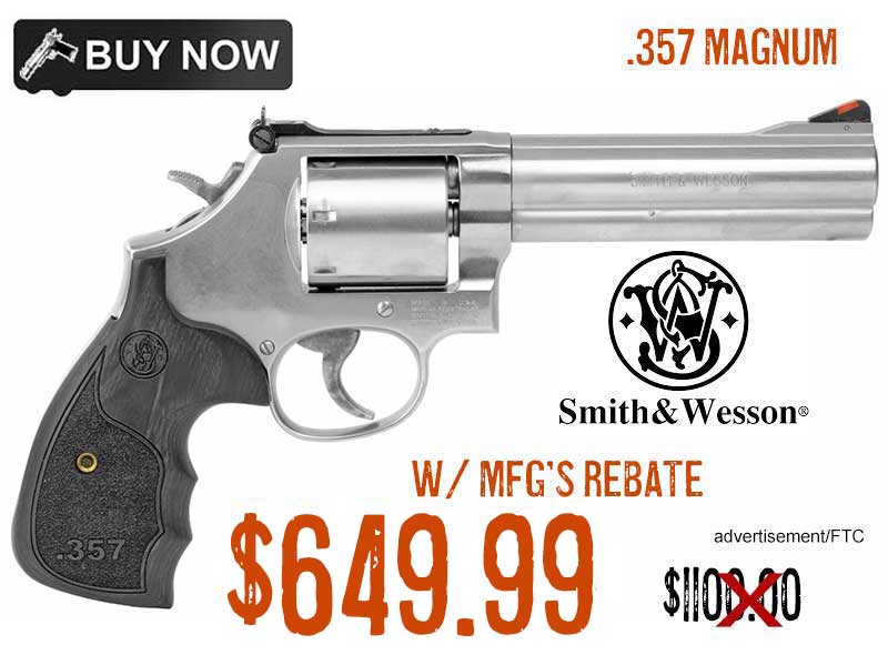 S&W Model 686 .357 Magnum Satin Stainless Revolver 9.99 U Save 0.