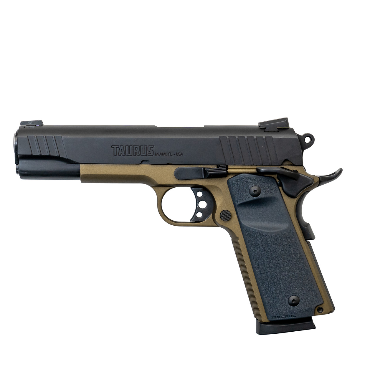Taurus PT1911 .45 ACP, 5" Barrel, Magpul Grips, Bronze, 8rd - 1911 Guns | The Gun Shop