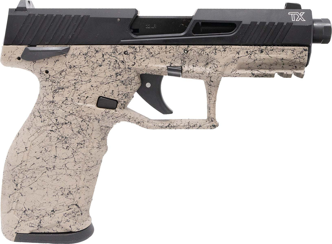 Taurus TX22 Gen 2 22 LR, 4.1" Threaded Barrel, Flat Dark Earth Splatter, 10rd - Taurus | The Gun Shop