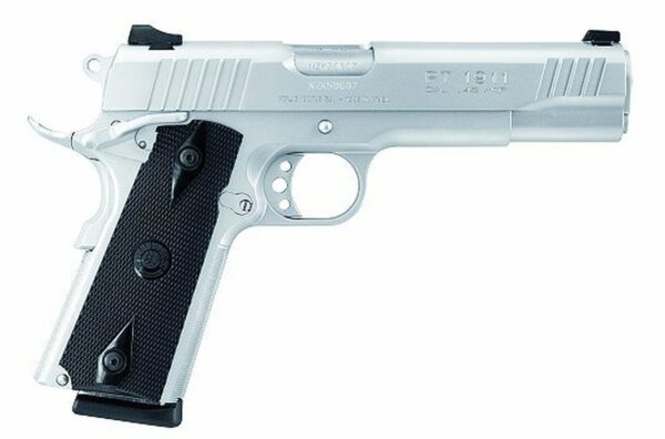 Taurus PT1911 .38 Super, 5" Barrel, Black Checkered Grips, Stainless Finish, 9rd - 1911 Guns | The Gun Shop