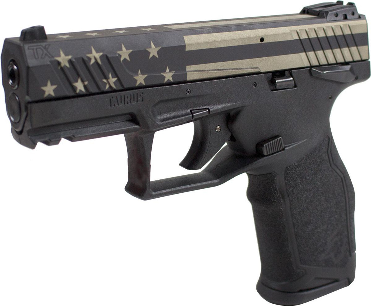 Taurus TX22 .22 LR, 4" Barrel, Fixed Sights, Manual Safety, USA Flag Cerakote,16rd - Hot Deals | The Gun Shop