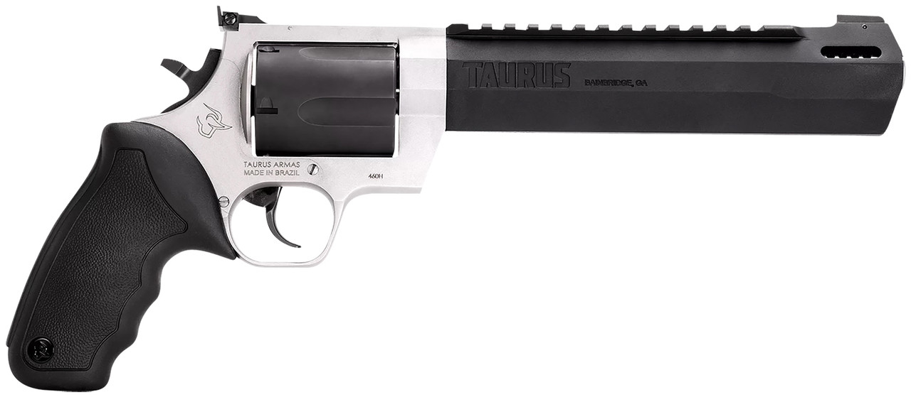 Taurus Raging Hunter 460 S&W, 8.375" Barrel, Black Barrel/Cylinder, Silver Frame, 5rd - Taurus | The Gun Shop