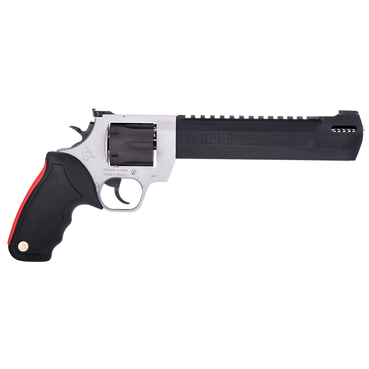 Taurus Raging Hunter 500 Smith & Wesson Magnum, 6.75" Barrel, Black Barrel/Grip, Stainless Steel Frame, 5rd - Taurus | The Gun Shop