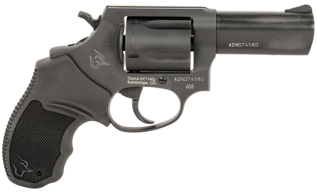 Taurus 605 38 Spl/357 Mag, 3" Barrel, Black, Optic Ready, 5rd - Home Defense Guns | The Gun Shop