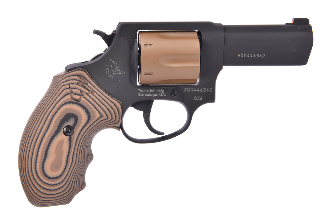 TAURUS 856 38 Special, 3" Barrel, Coyote Tan Grip, 6rd - Concealed Carry Guns | The Gun Shop
