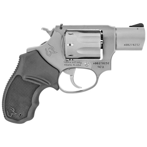 Taurus 942 Ultra-Lite 22 LR, 2" Barrel, Stainless Steel, Black Polymer Grip, 8rd - Firearm | The Gun Shop