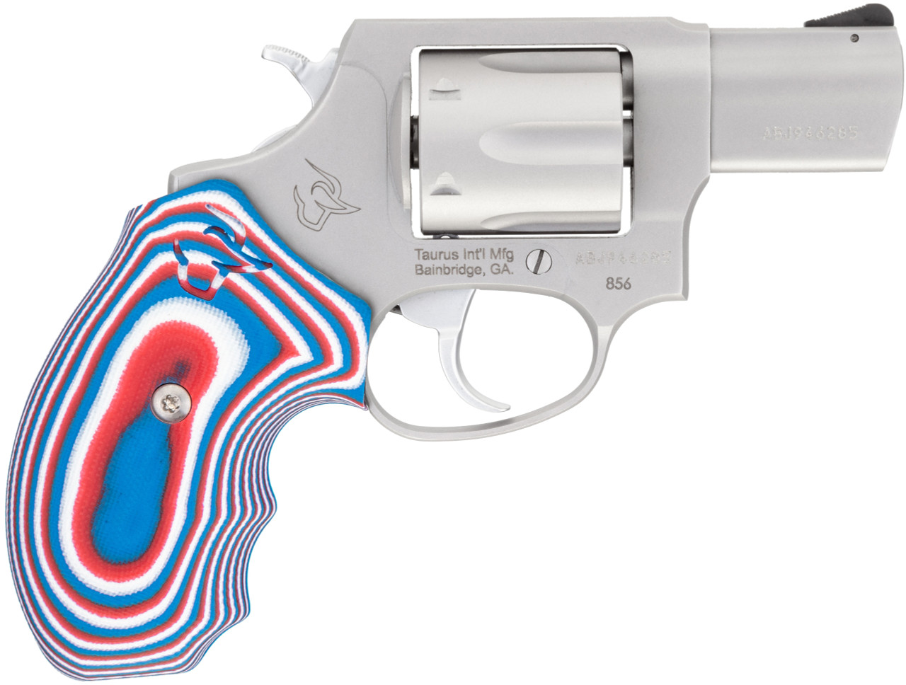 Taurus 856 .38 Special, 2" Barrel, VZ UZA Grips, Matte Stainless, 6rd - Concealed Carry Guns | The Gun Shop