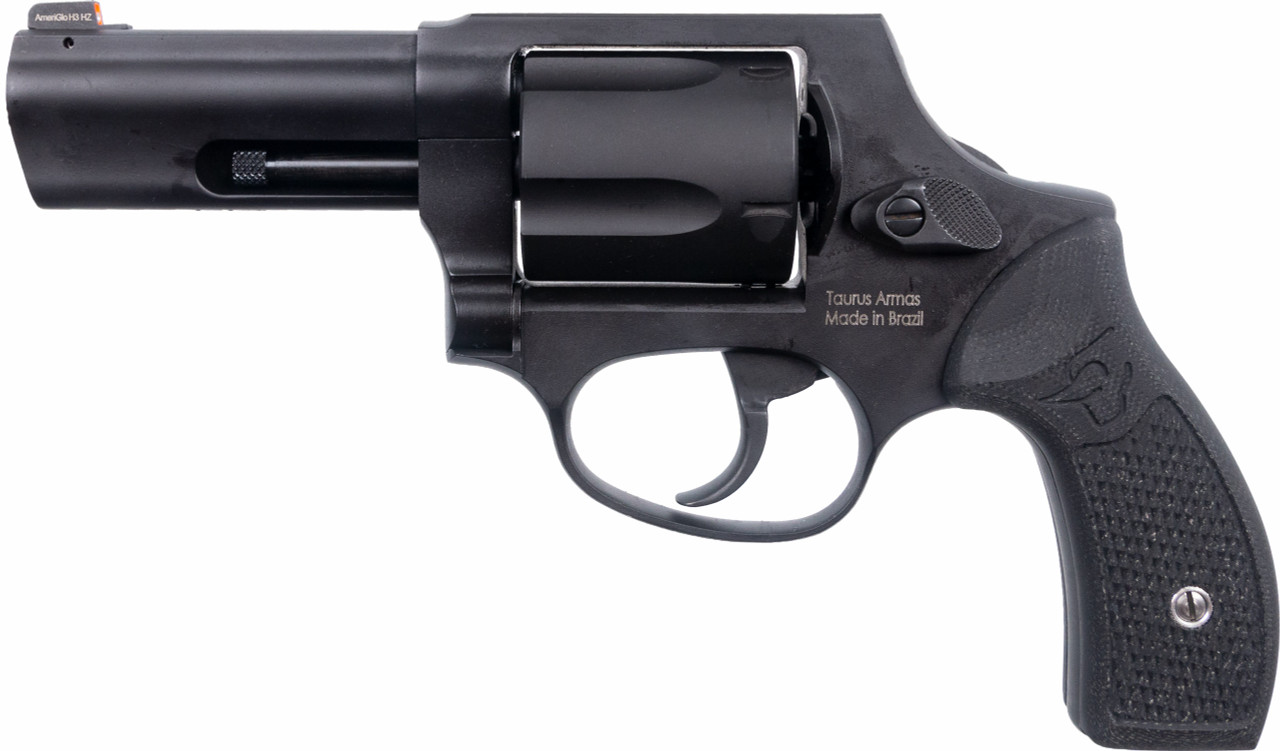 Taurus 905 DAO 9mm, 3" Barrel, Black Cerakote Finish, Steel Frame, Custom G10 Service Grips, AmeriGlo Front Night Sight, 5rd - Taurus | The Gun Shop