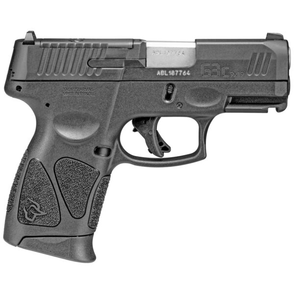Taurus, G3C, T.O.R.O. (Taurus Optic Ready Option) Compact 9mm, 3.26" Barrel, Polymer Frame, Manual Safety, Optic Ready, 12Rd, 3 Magazines