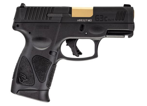 Taurus G3C Lipsey's Edition 9mm, 3.2" Barrel, Black, Gold Barrel, 12rd - Exclusive Guns | The Gun Shop