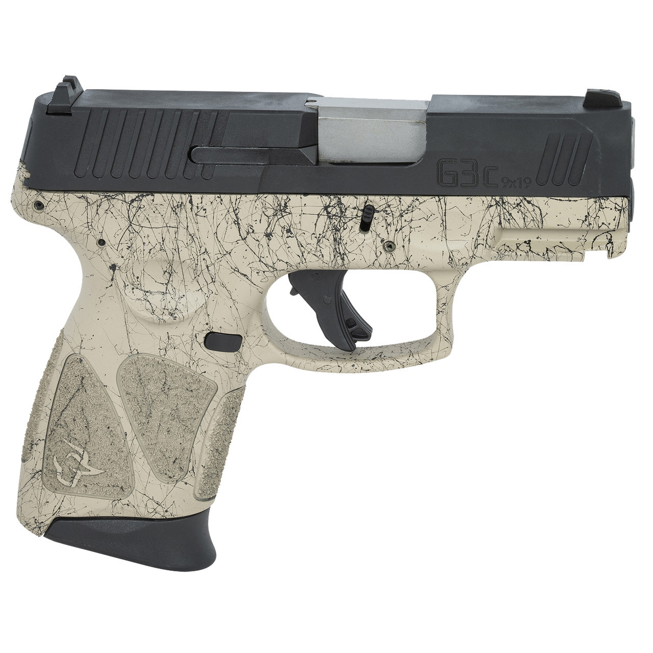 Taurus G3c 9mm, 3.26" Barrel, Flat Dark Earth/Black Splatter, 12rd - Concealed Carry Guns | The Gun Shop