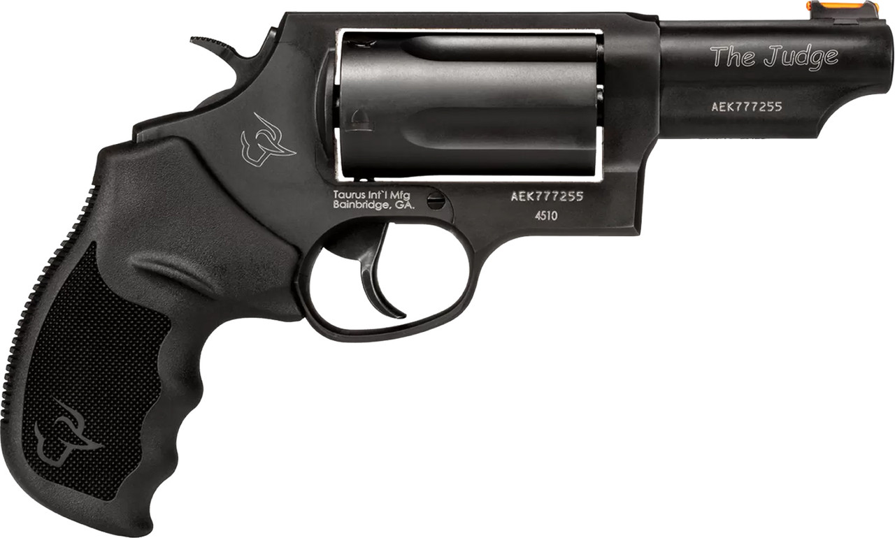 Taurus Judge T.O.R.O. 410 Ga (2.5")/.45 Long Colt, 3" Barrel, Black, 5rd - New for 2023 | The Gun Shop