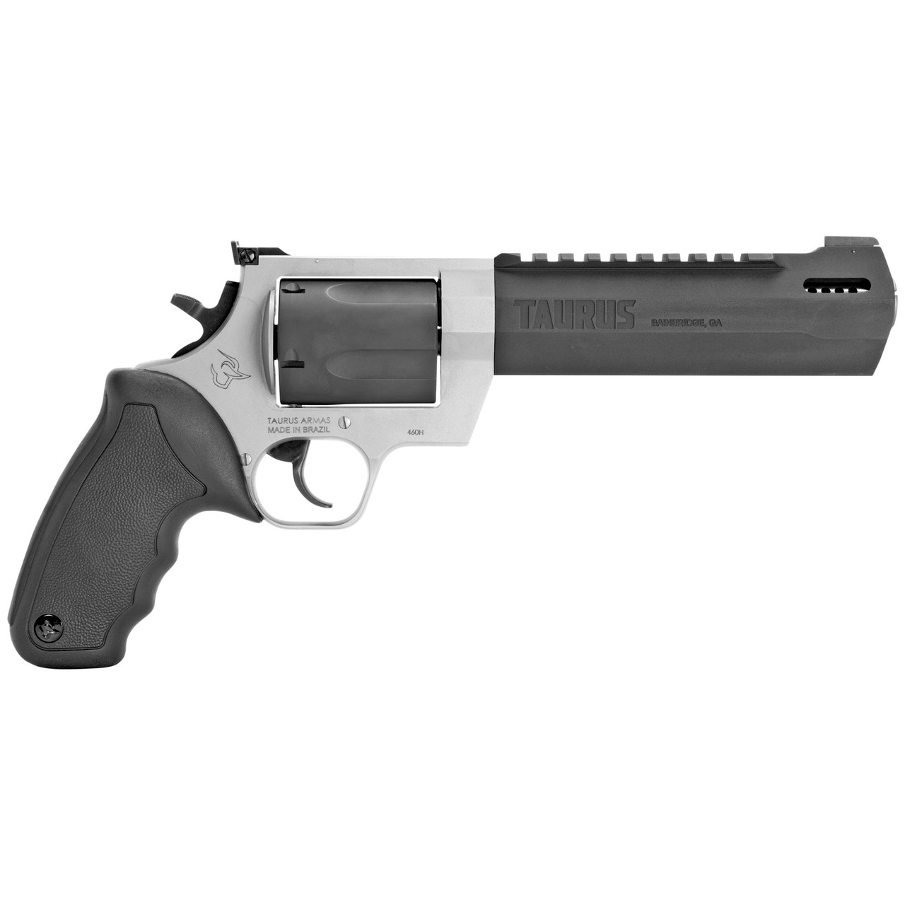 Taurus Raging Hunter 460 S&W, 6.75" Barrel, Silver Frame, Black Barrel/Cylinder, 5rd - Taurus | The Gun Shop